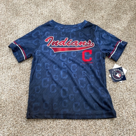 Cleveland Indians MLB T-Shirt Toddler 3T NEW blue red baseball - Picture 2 of 8